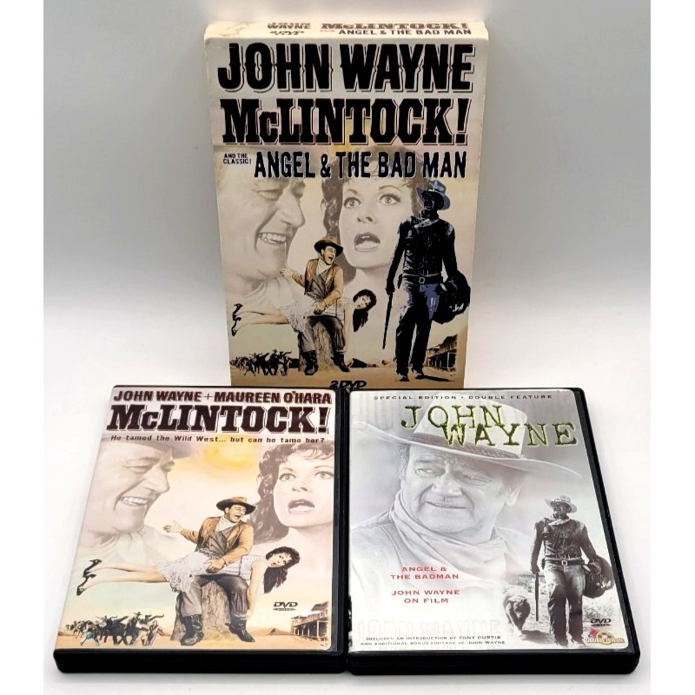 JOHN WAYNE McClintock / Angel & The Bad Man (DVD, 2-Disc Set)